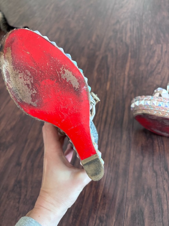Christian Louboutin Iridescent Studded Platform Sandals main image 4